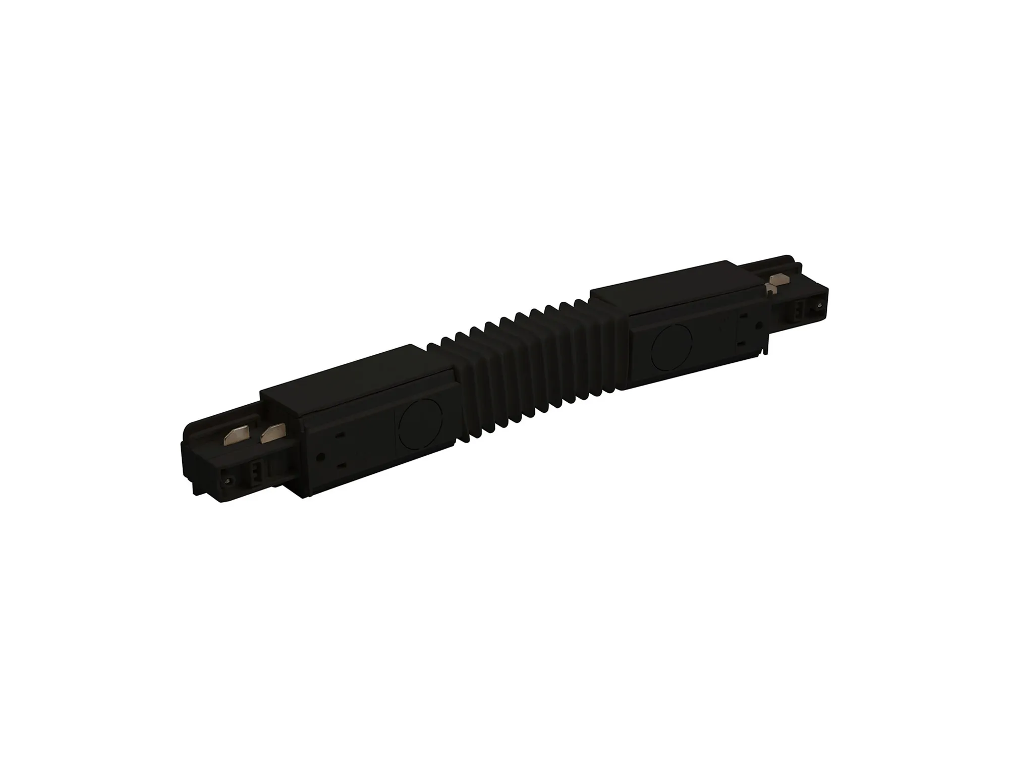 Flexible Coupler With Feeding Option 3 Circuit Surface Mounted Track With Data Bus 555 2 1211 2  Eutrac 3 Circuit Surface/DB-Black